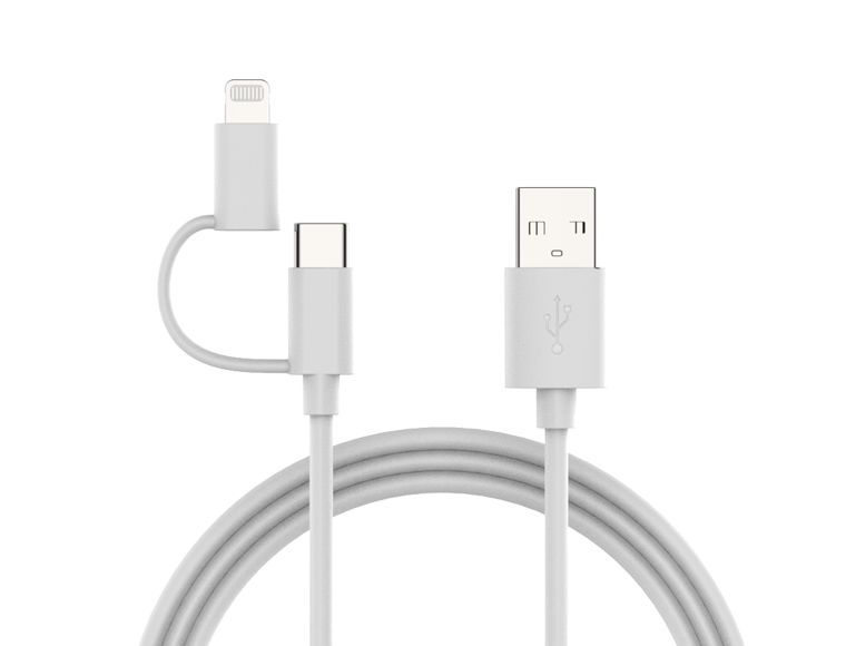USB-A TO USB-C/LIGHTNING